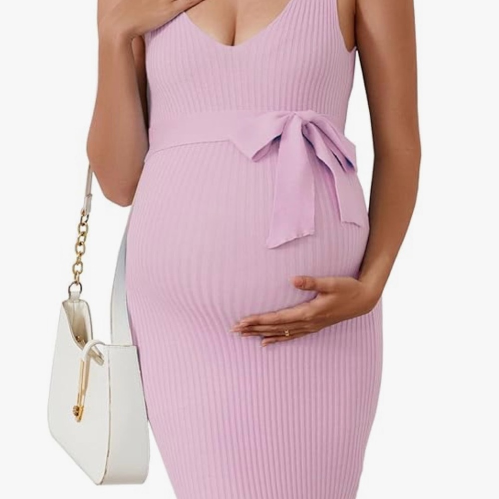 Pink Maternity Dress